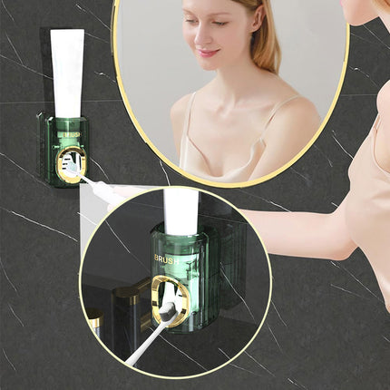 Automatic Toothpaste Dispenser Wall Mounted Toothpaste Squeezer Bathroom