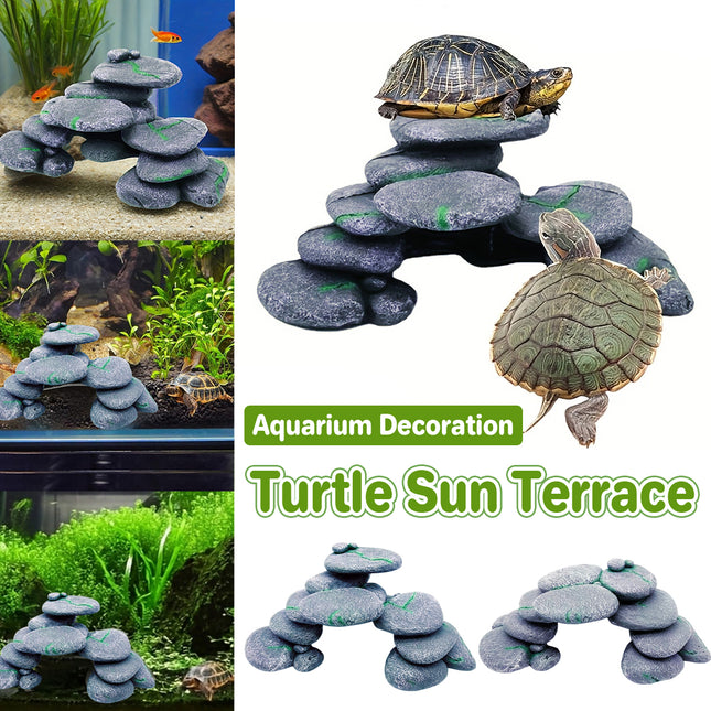Turtle Climbing Platform Staircase Balcony Ramp for Aquarium Fish Tank Habitat