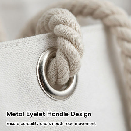 Blank Canvas Tote Bags 3 Pack Rope Handles Two Sizes