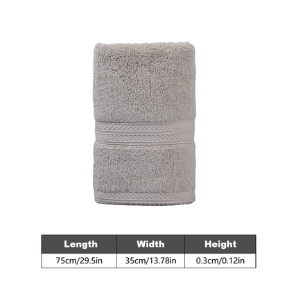 2 PCS Thick Absorbent Cotton Face Towel Soft Yarn Skin Friendly Washcloth Use