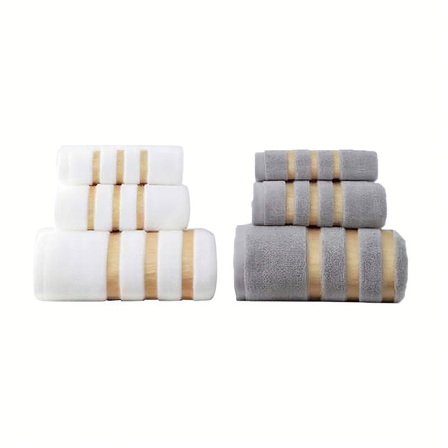 3pcs Soft Face Towels Absorbent for Home Bathroom Daily Use Quick Dry Towels