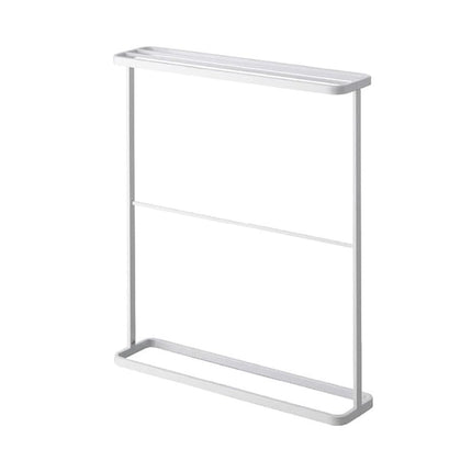 Freestanding Bathroom Towel Rack Metal 64.5x15x75cm Black/White Space Saving
