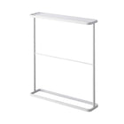 Freestanding Bathroom Towel Rack Metal 64.5x15x75cm Black/White Space Saving