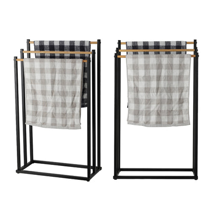 3 Bar Vertical Floor-Standing Towel Rack 45x21x86cm Durable for Bathroom Bedroom