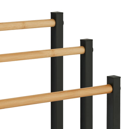3 Bar Vertical Floor-Standing Towel Rack 45x21x86cm Durable for Bathroom Bedroom