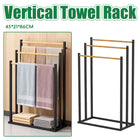 3 Bar Vertical Floor-Standing Towel Rack 45x21x86cm Durable for Bathroom Bedroom