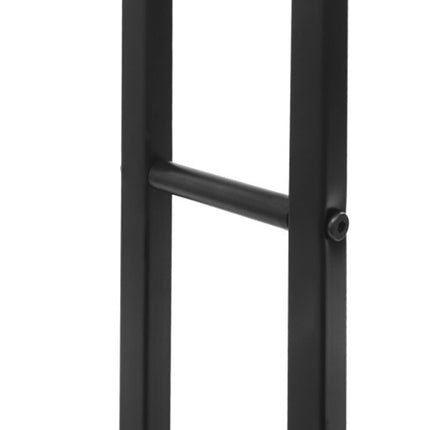 3 Bar Moveable Metal Rack with Wheels Durable Space Saving for Bathroom Bedroom
