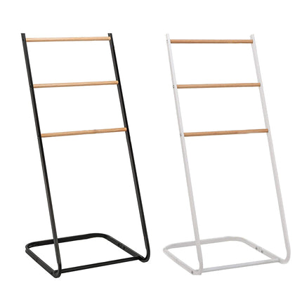 Simple L-Shaped Metal Towel Drying Rack Stable for Clothes Towel Storage Indoor
