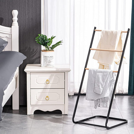 Simple L-Shaped Metal Towel Drying Rack Stable for Clothes Towel Storage Indoor