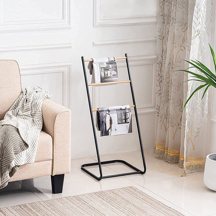Simple L-Shaped Metal Towel Drying Rack Stable for Clothes Towel Storage Indoor