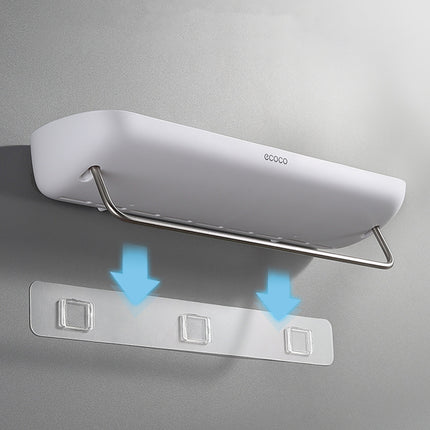 Kitchen Bathroom Wall-Mounted Storage Rack Rustproof Aluminum Easy Install