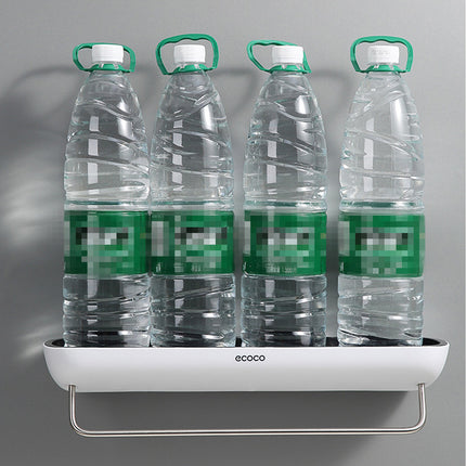 Kitchen Bathroom Wall-Mounted Storage Rack Rustproof Aluminum Easy Install