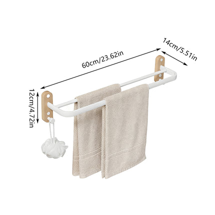 Bathroom Towel Rack Space Saving Durable Material for Restroom Washroom Storage