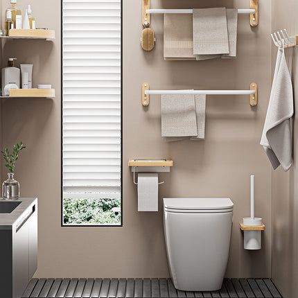 Bathroom Towel Rack Space Saving Durable Material for Restroom Washroom Storage