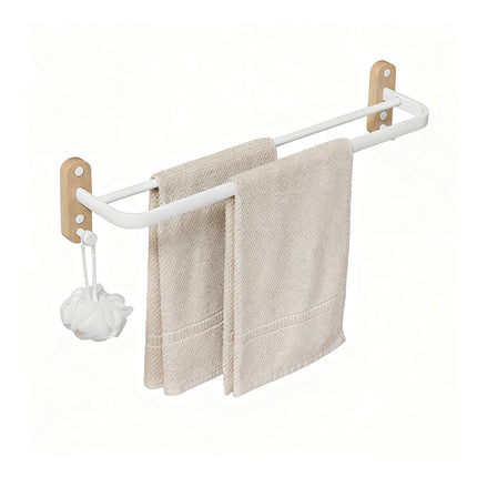 Bathroom Towel Rack Space Saving Durable Material for Restroom Washroom Storage