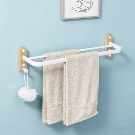 Bathroom Towel Rack Space Saving Durable Material for Restroom Washroom Storage