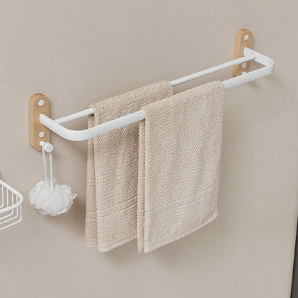 Bathroom Towel Rack Space Saving Durable Material for Restroom Washroom Storage