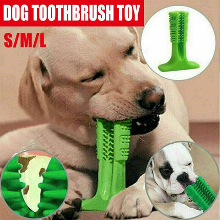 Dog Toothbrush Toy Clean Teeth Brushing Stick Pet Brush Mouth Chewing Clean Dmau - Aimall