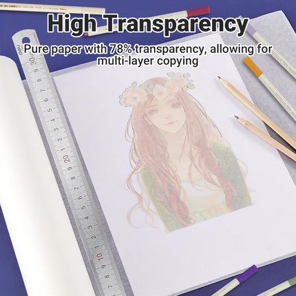 Tracing Paper for Drawing and Copying Translucent Thin Paper Ideal Art Sketching