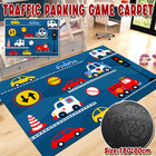 Cartoon Traffic Play Mat Kids Room Rug Car Track Game Floor Carpet Non Slip