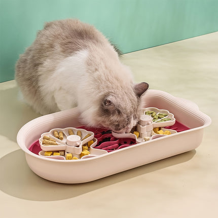 Dog Feeding Bowl Slow Food Dish Anti Gulp Pet Feeder Non Slip Dog Basin Puppy