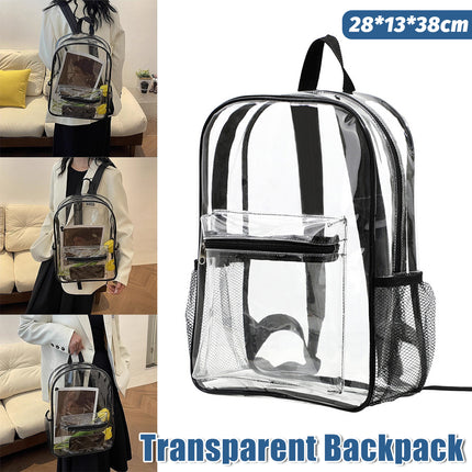 Transparent Backpack Schoolbag Large Capacity Storage Bag For School And Travel