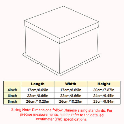 50pcs Transparent Cake Packaging Box Bakery Cake Boxes Plastic Packing Boxes