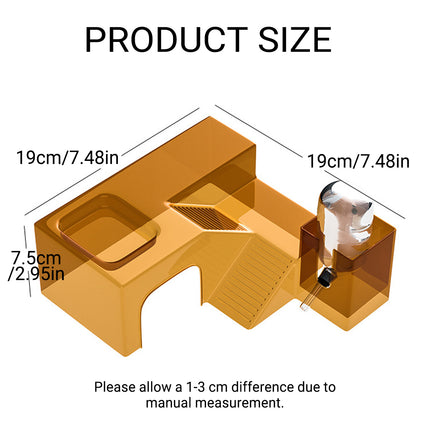 Clear Hamster Platform Transparent Plastic for Small Pet Cage Rest Play Exercise