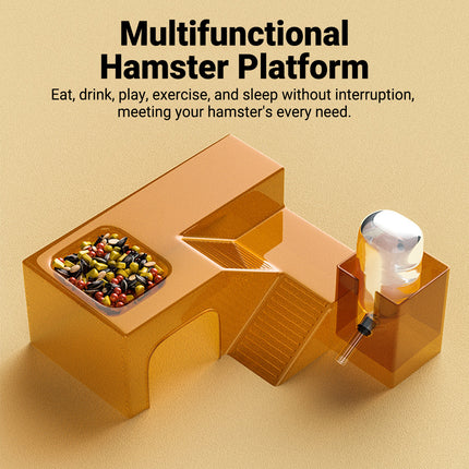 Clear Hamster Platform Transparent Plastic for Small Pet Cage Rest Play Exercise