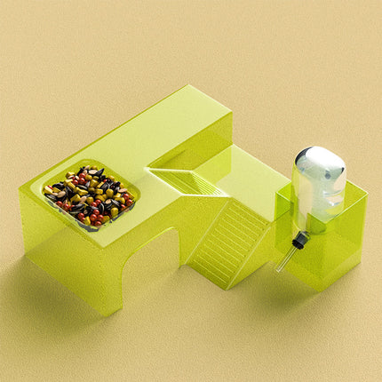 Clear Hamster Platform Transparent Plastic for Small Pet Cage Rest Play Exercise