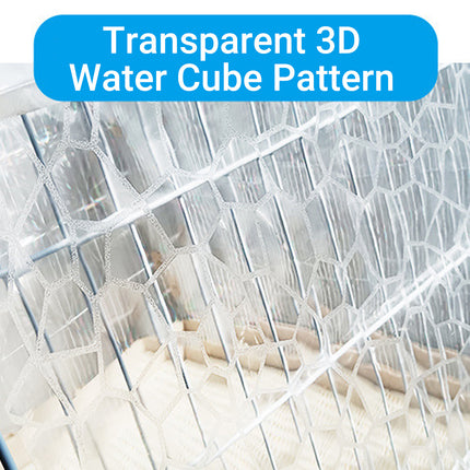 Transparent Cage Splash Guard EVA Cover for Rabbit Hutch Wall Protector Trim Fit