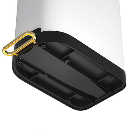 10L Stainless Steel Pedal Trash Can Hands Free Anti Odor Easy Clean Waste Bin