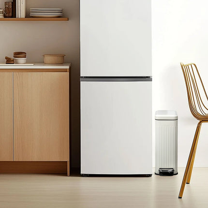 9L Large Capacity Kitchen Stainless Steel Trash Can Waste Disposal Odor Proof