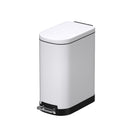 10L Stainless Steel Pedal Trash Can Hands Free Anti Odor Easy Clean Waste Bin