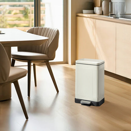 9L Large Capacity Kitchen Stainless Steel Trash Can Waste Disposal Odor Proof