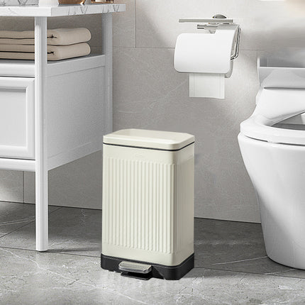 9L Large Capacity Kitchen Stainless Steel Trash Can Waste Disposal Odor Proof