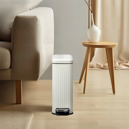 9L Large Capacity Kitchen Stainless Steel Trash Can Waste Disposal Odor Proof