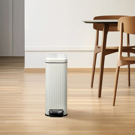 9L Large Capacity Kitchen Stainless Steel Trash Can Waste Disposal Odor Proof