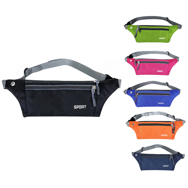 Waterproof Running Belt Bum Bag Travel Waist Bags Money Zip Pouch Sports Wallet
