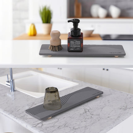 Bathroom Kitchen Sink Drying Mat Quick Dry Cup Mat Waterproof For Home Kitchen
