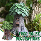 Resin Tree House Fish Tank Aquascape Gardening Micro Landscape DIY Decoration