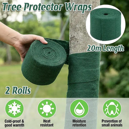 2pcs Tree Cold Protection Wrap Insulating Cloth Warming Cover Winter Gardening