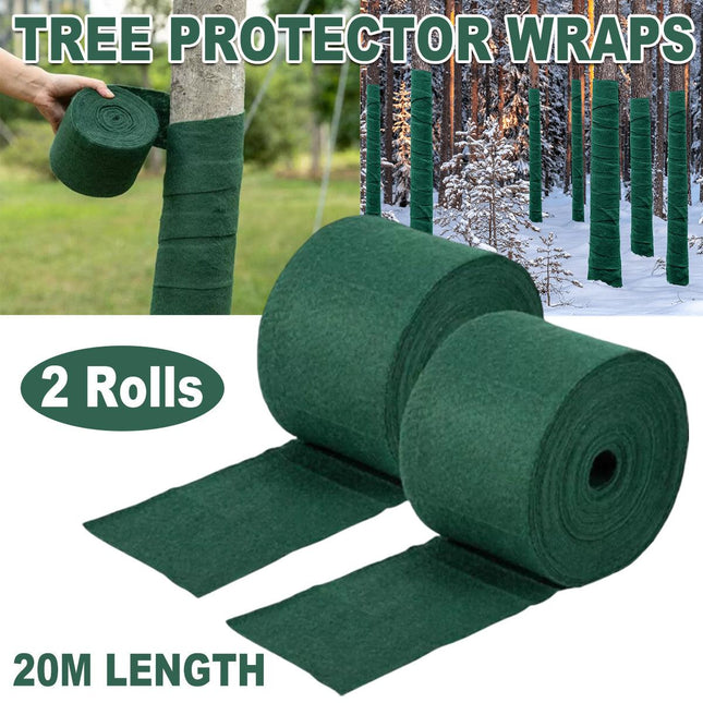 2pcs Tree Cold Protection Wrap Insulating Cloth Warming Cover Winter Gardening