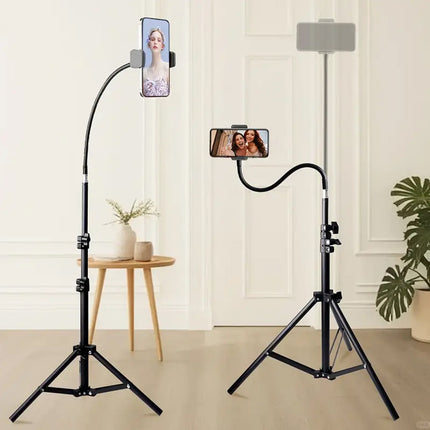 Tripod with Hose Adjustable Height Stable Stand for Live Streaming Photography