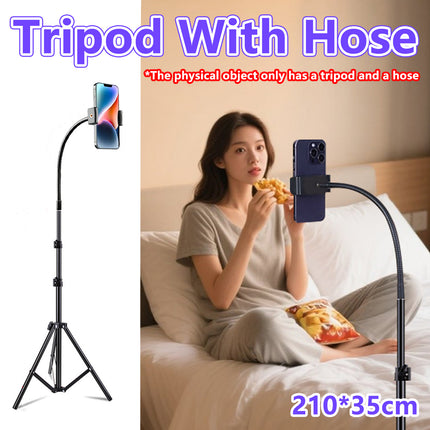 Tripod with Hose Adjustable Height Stable Stand for Live Streaming Photography