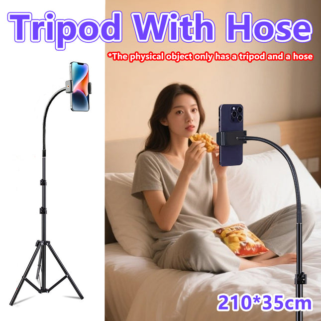 Tripod with Hose Adjustable Height Stable Stand for Live Streaming Photography