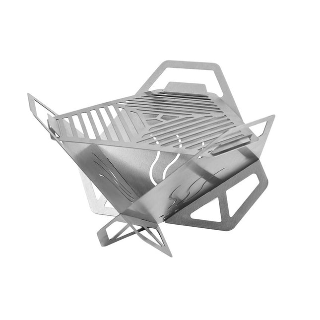 Portable Stainless Steel BBQ Grill Outdoor Folding Charcoal Barbecue Stove