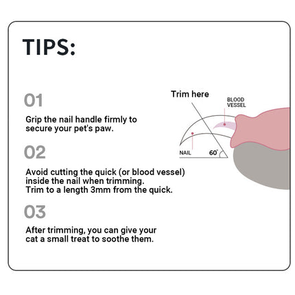 Tulip Shape Cat Nail Clipper Pet Grooming Tool Safety Durable for Cat Kitties
