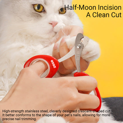 Tulip Shape Cat Nail Clipper Pet Grooming Tool Safety Durable for Cat Kitties