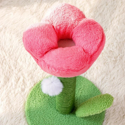Tulip Cat Scratching Post Durable Sisal Cute Pet Toy Furniture Protector for Cat